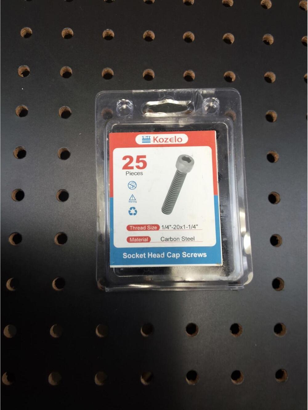 Kozelo Socket Head Cap Screws - 25 Pack 1/4 -20x1-1